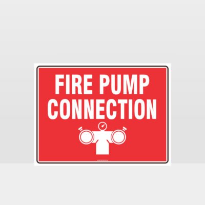 Fire Pump Connection Sign