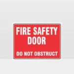 Fire Safety Door Sign
