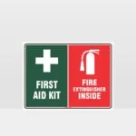 First Aid Fire Extinguisher Sign