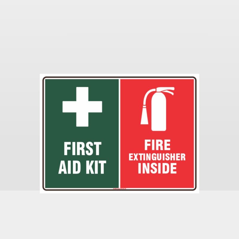 First Aid Fire Extinguisher Sign