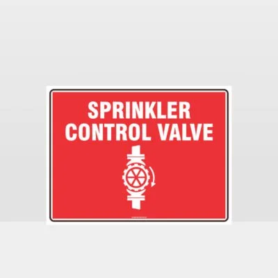 Sprinkler Control Valve Sign