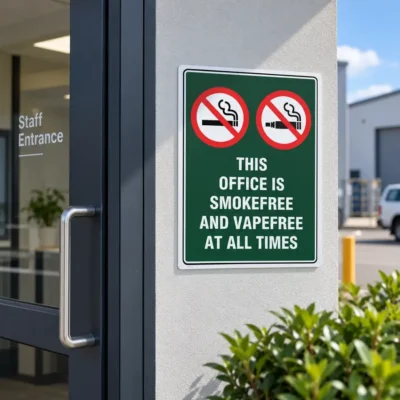 This Office Smoke And Vape Free At All Times Sign