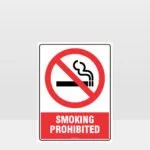 Prohibition Smoking Prohibited Sign