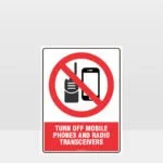 Prohibition Turn Off Mobile Phones Sign