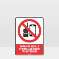 Prohibition Turn Off Mobile Phones Sign