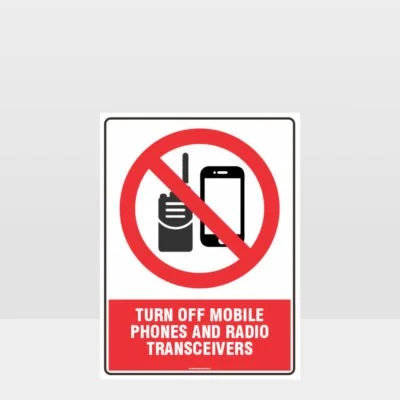 Prohibition Turn Off Mobile Phones Sign