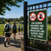 school-smoke-alcohol-free-sign-use-case