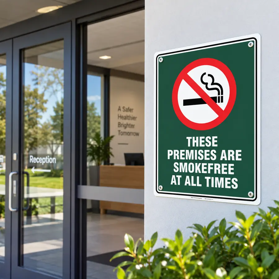 these-premises-are-smokefree-use-case These Premises Are Smokefree At All Times Sign NZ