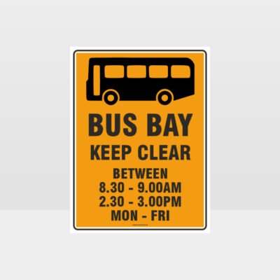Bus Bay Keep Clear Sign