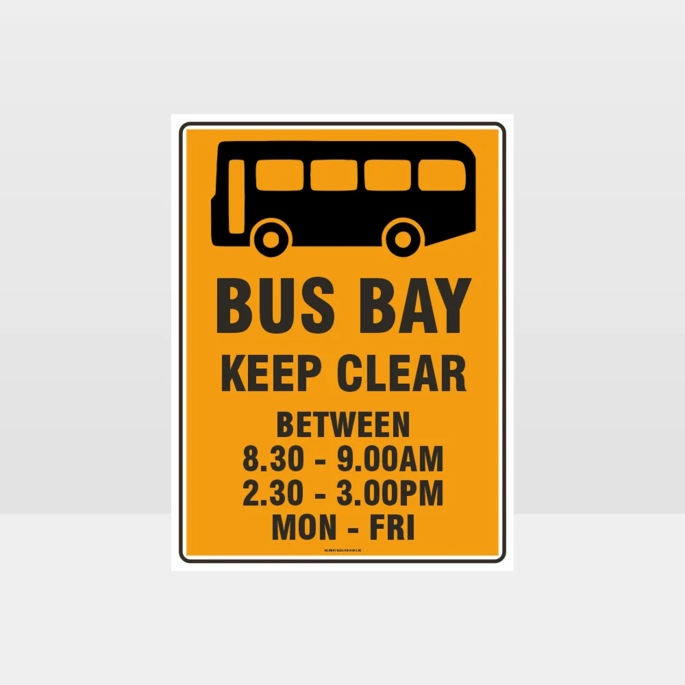 Bus Bay Keep Clear Sign