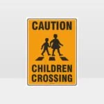 Caution Children Crossing Sign