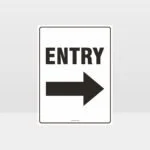 Entry Right Sign