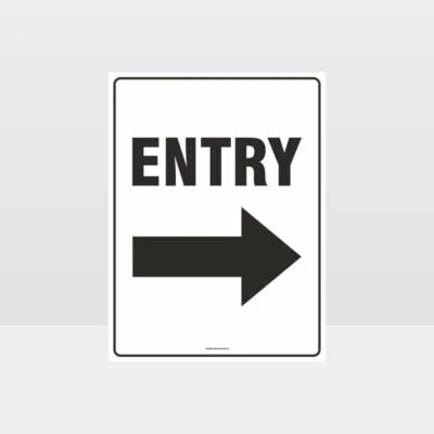 Entry Right Sign