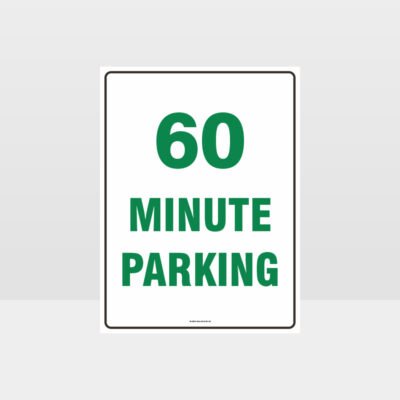 60 Minute Parking Sign