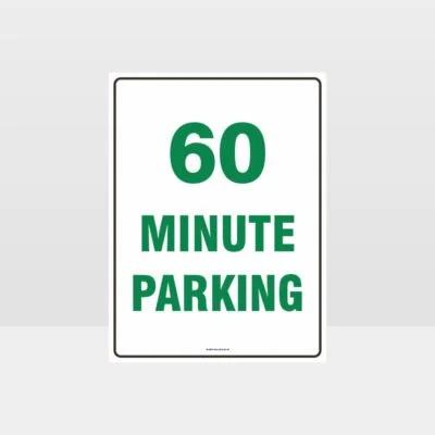 60 Minute Parking Sign