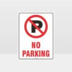 No Parking Symbol Sign