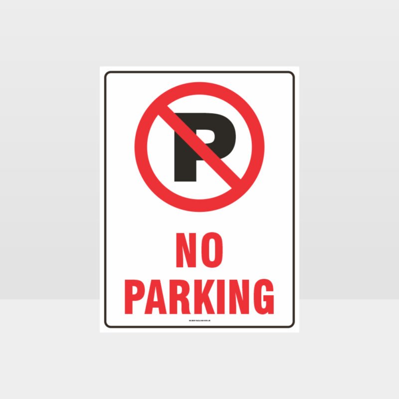 No Parking Symbol Sign