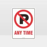 No Parking Symbol Sign