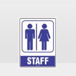 Staff Toilet Symbol Sign