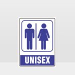 Unisex Toilet Symbol Sign