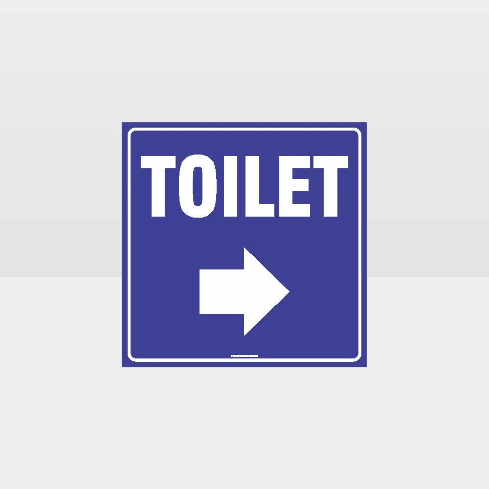 Toilet Right Arrow Sign