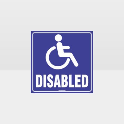 Disabled Toilet Sign