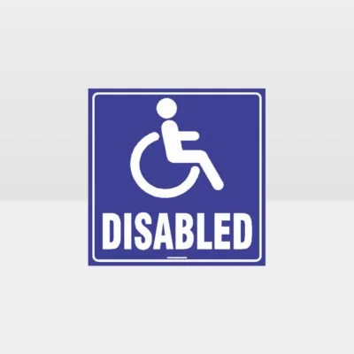 Disabled Toilet Sign