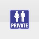 Private Toilet Sign