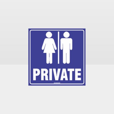 Private Toilet Sign