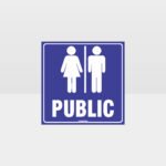 Public Toilet Sign