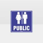 Public Toilet Sign