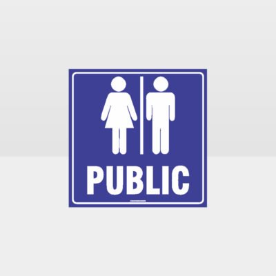 Public Toilet Sign