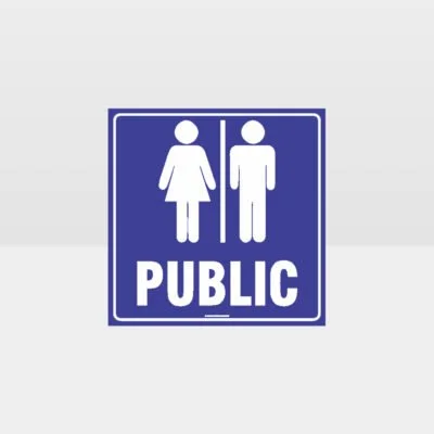 Public Toilet Sign