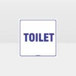 Toilet White background Sign