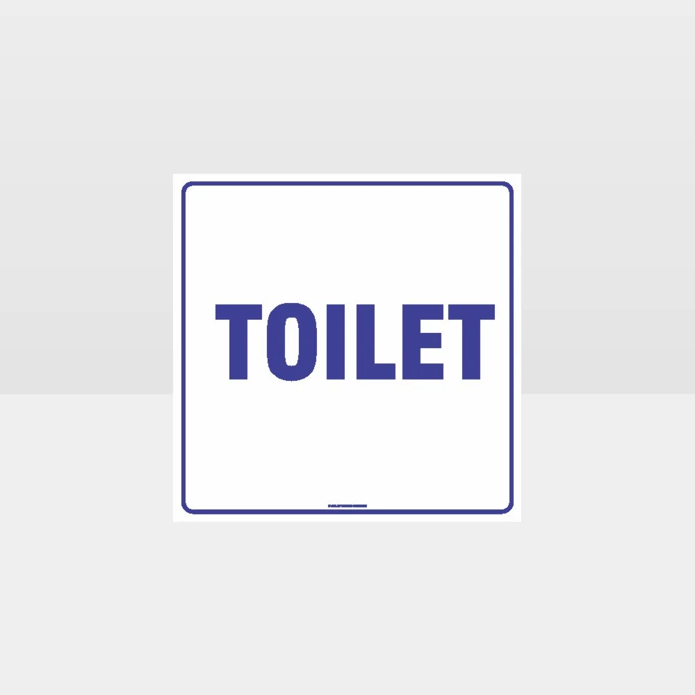 Toilet White background Sign