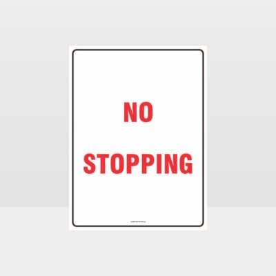 No Stopping Sign