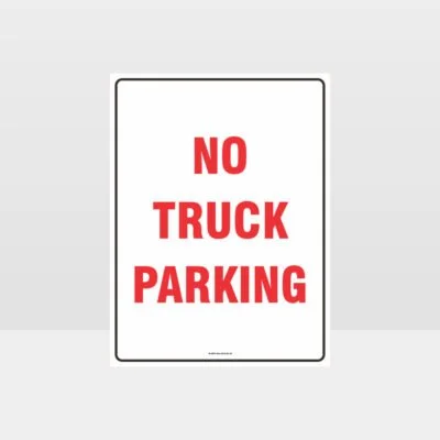 No Truck Parking Sign