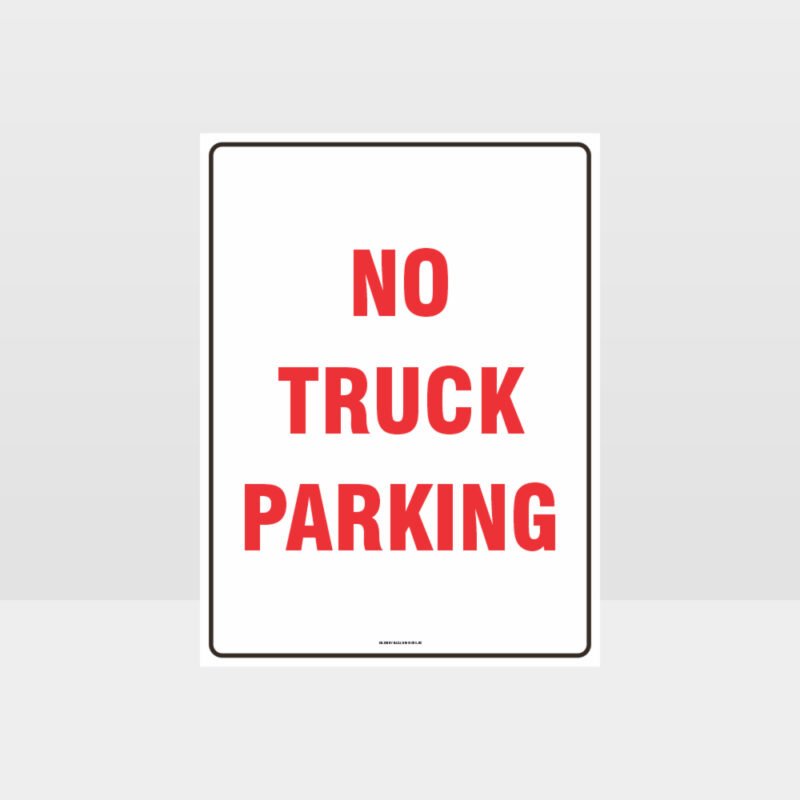 No Truck Parking Sign