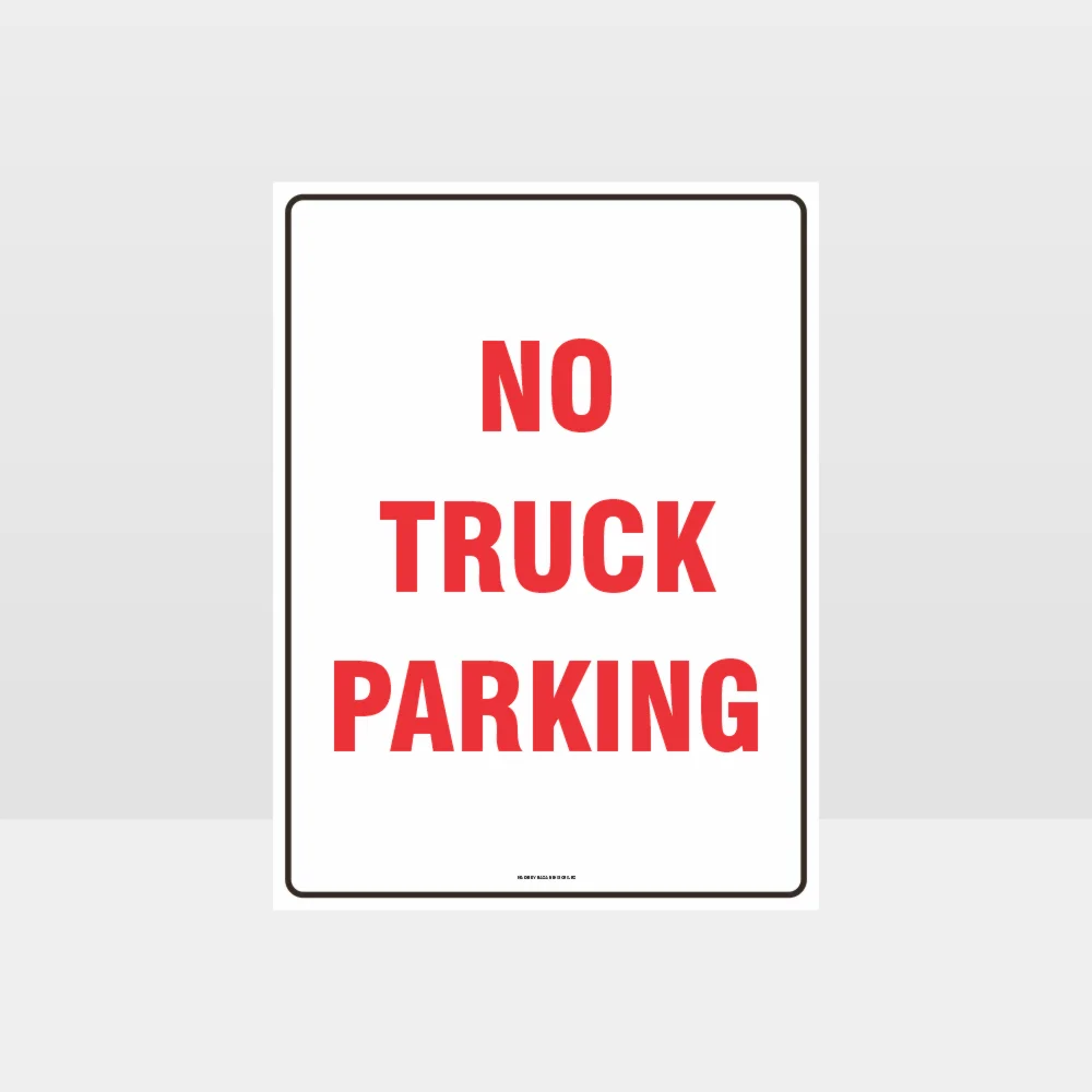 No Truck Parking Sign