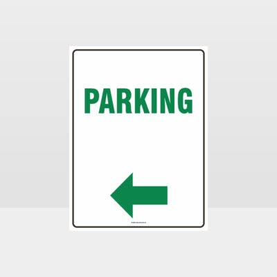 Parking Left Arrow Sign