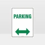 Parking Left And Right Arrow Sign