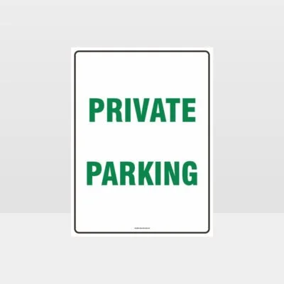 Private Parking Sign