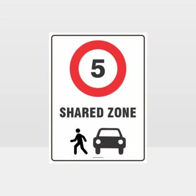 Shared Zone 5 Sign