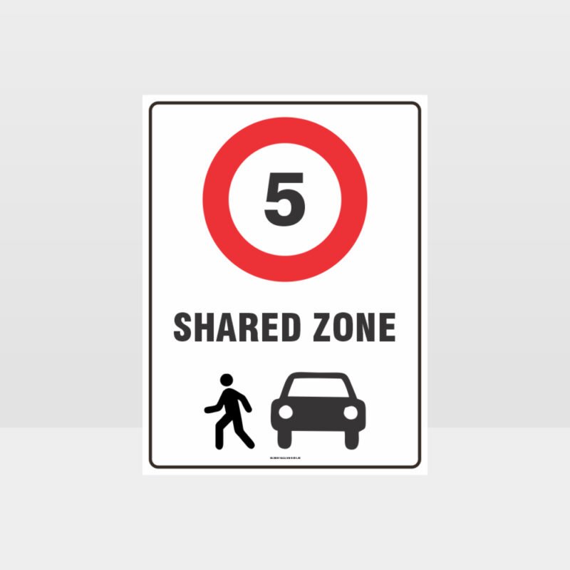 Shared Zone 5 Sign