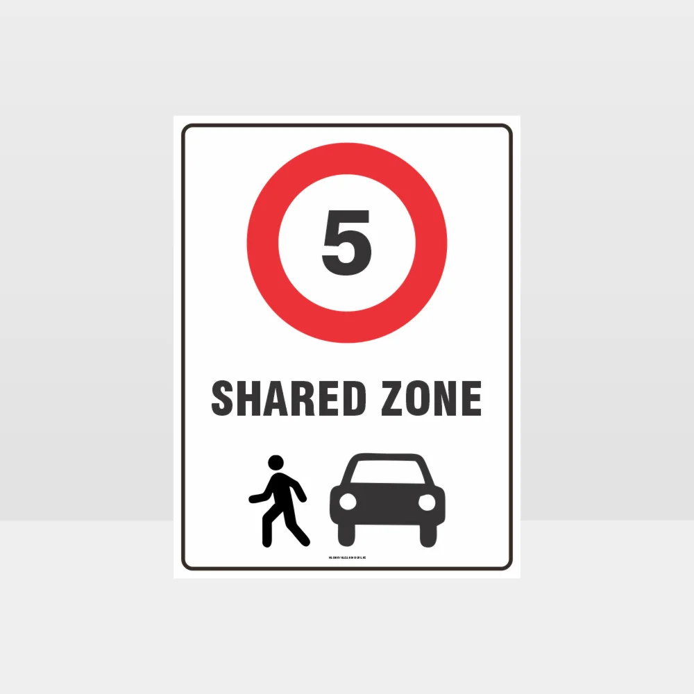 Shared Zone 5 Sign
