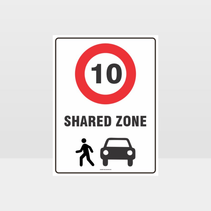 Shared Zone 10 Sign