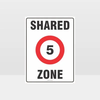 5 Shared Zone Sign