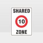 10 Shared Zone Sign