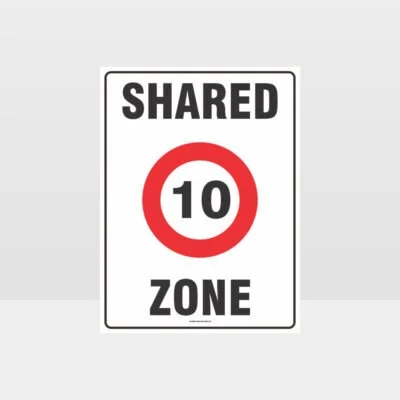 10 Shared Zone Sign