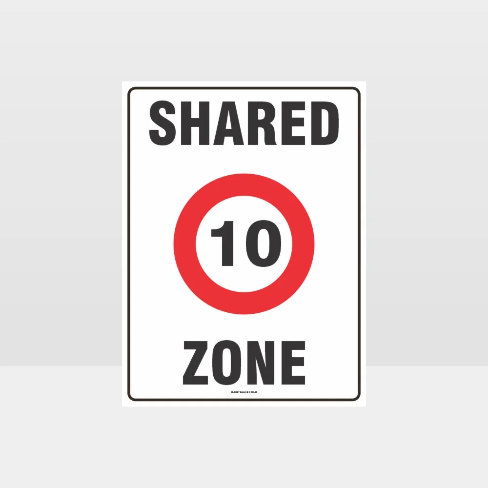 10 Shared Zone Sign